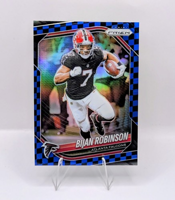 #ad #ad 2025 Panini Prizm Black and Blue Checkerboard SSP Bijan Robinson ATL Falcons $19.99