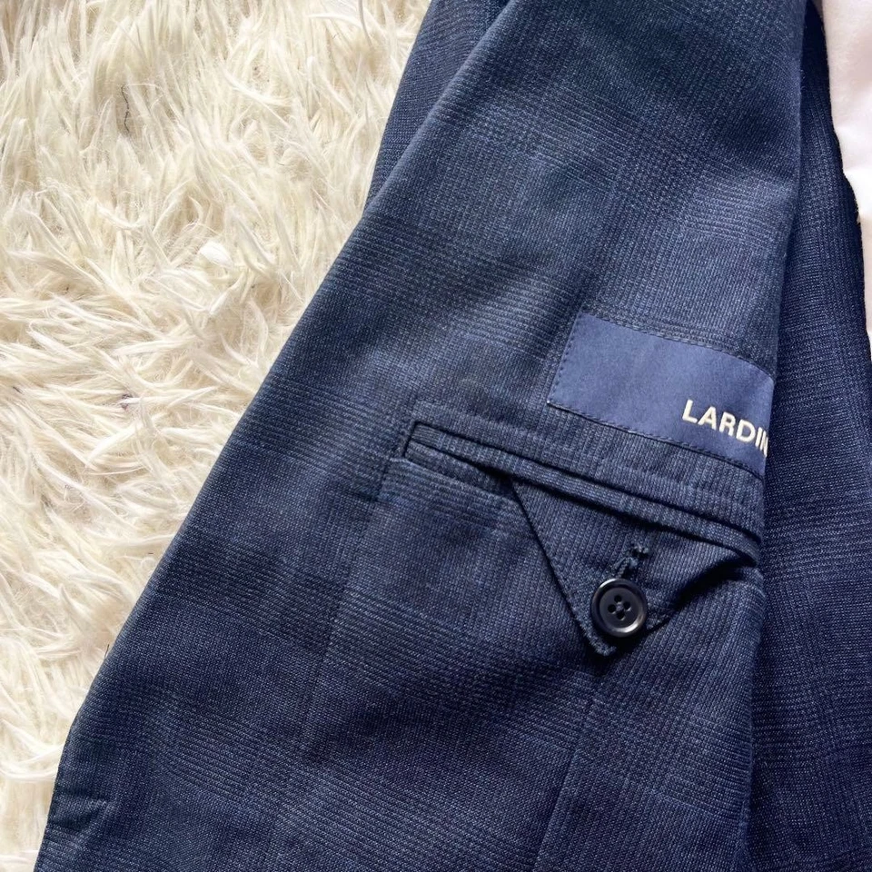 Traje de Lana LARDINI Azul Marino Primavera/Verano Nuevo Logo Talla 46 Excelente Estado Foto 4 de 4