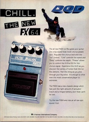 1996   ICEBOX FX64 DOD Effects Print Ad   1990's Guitar FA.39