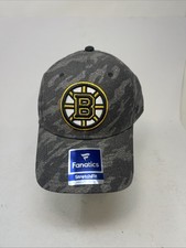 Boston Bruins Fanatics Authentic Stretch Fit Flex Cap Hat Black Med/large NWT