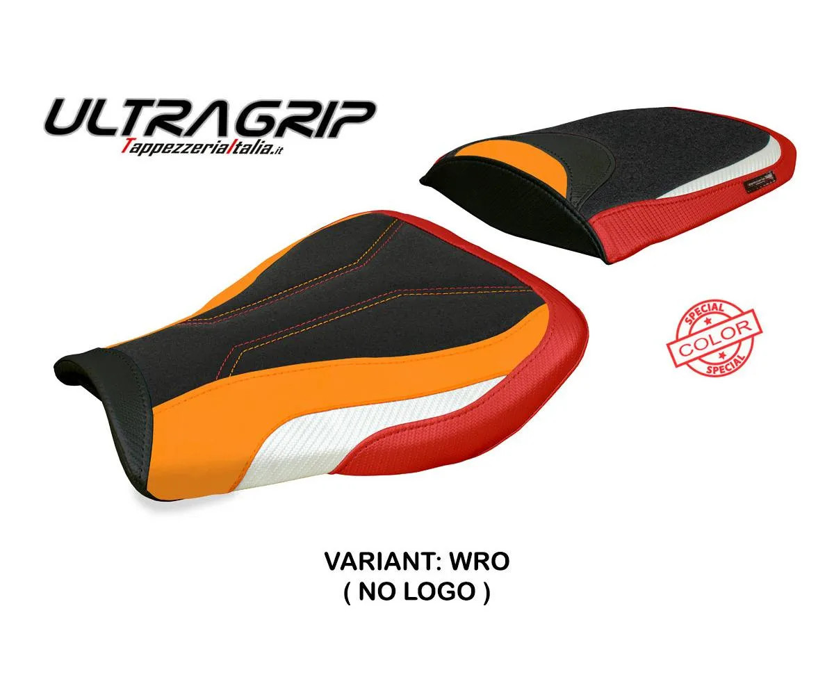 Seat cover Huelva UGrip White-Red-Orange WRO Tpz comp HONDA CBR 600 RR 2007 2026