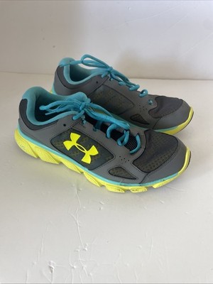 Under Armour Womens Micro G Assert V Gray Running Shoes Sneakers Size 10