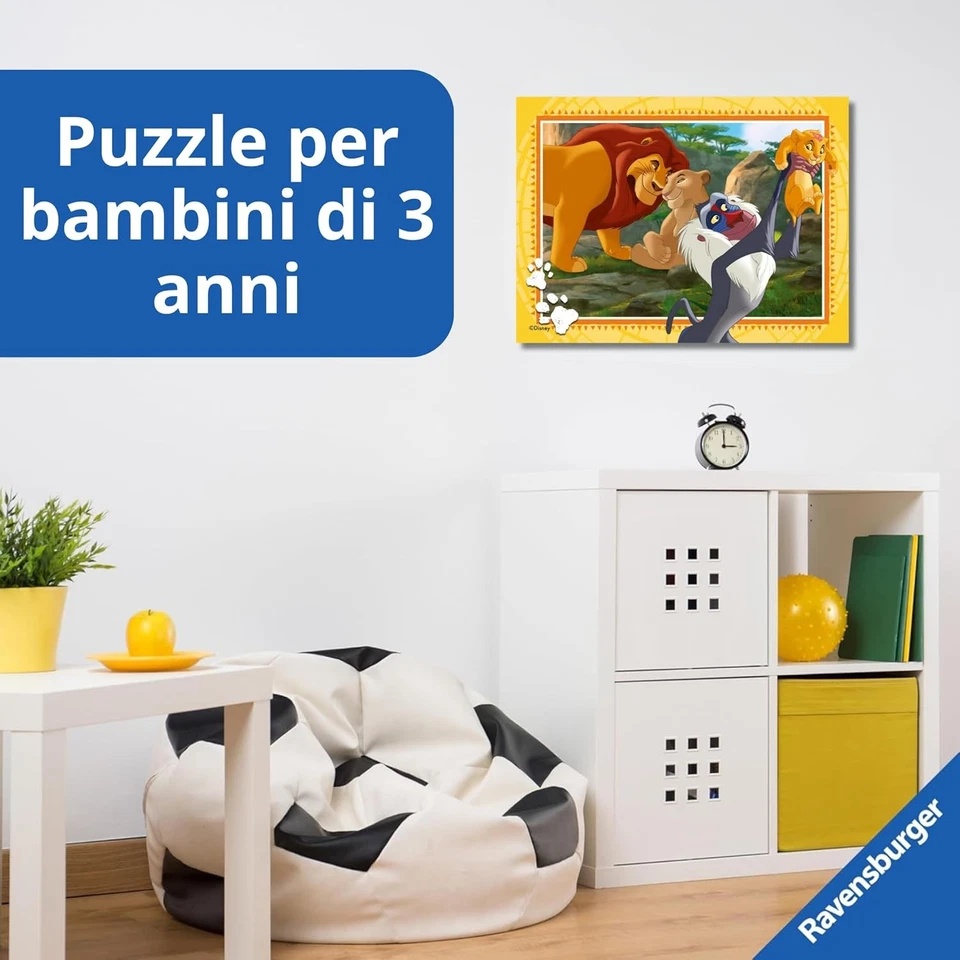 Ravensburger - Puzzles Il Re Leone 4 Pack | Puzzle Bambini 3 Anni In Su | Regalo - Immagine 4 di 4