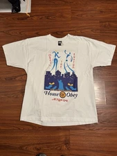 Obey The Rhythm The International House Of Obey All Night Long White Shirt XL