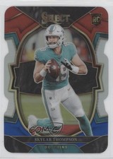 2022 Panini Select Concourse Red & Blue Prizm Die-Cut Skylar Thompson #96 9hx