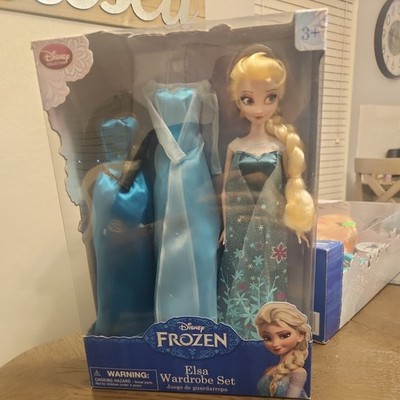  Frozen 12in Elsa Doll Wardrobe Set with 2 Extra Outfits Disney Collection New