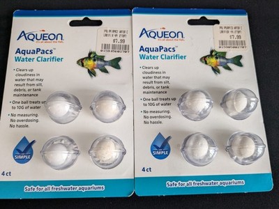 Aqueon  Aquapacks Water Clarifier (2 Four Packs) READ