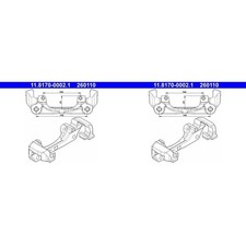 2X ATE BREMSSATTEL HALTER TRÄGER VORNE passend für DACIA DOKKER DUSTER LODGY