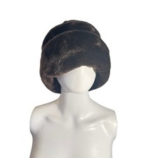 Betmar New York Brown Fuzzy Hat Women  s