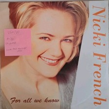 Nicki French For All We Know Vinyl Record 12" VG+/VG BAGST4 1995