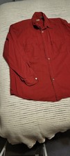 Vintage Levis Red Tab Cotton Shirt Large Metal Buttons