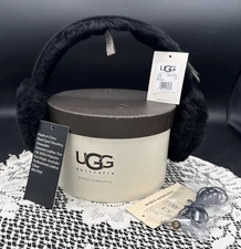 UGG Australia Women’s Shearling Wired Earmuffs In Black Headphones Works