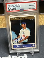2002 Just Minors Justifiable Auto #/400 Shane Victorino #39 PSA 10 Rookie RC