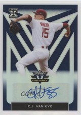 2020 Leaf Valiant Blue Prismatic 46/50 CJ Van Eyk #BA-CVE Auto 4z8