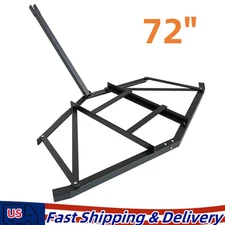 Driveway Drag Tow Behind 72" Width Drag Harrow Heavy Duty Steel Grader ATVs UTVs