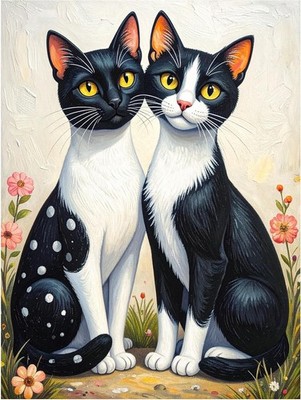 Cute Cats Animal Decor Kitchen Bathroom Shower Wall Backsplash Marble Ceramic