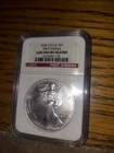 2006 W $1 AMERICAN SILVER EAGLE  NGC GEM UNCIRCULATED FIRST STRIKE