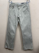 AG Adriano Goldschmied Tan Graduate 5-Pockets Straight Pants Men Size 34x31