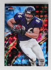 2024 Topps Finest Common Blue Geometric Refractor 74/99 Todd Heap #6 9su