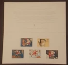 Great Britain 1997. Christmas. De La Rue Release. Mint Hinged On De La Rue Card.