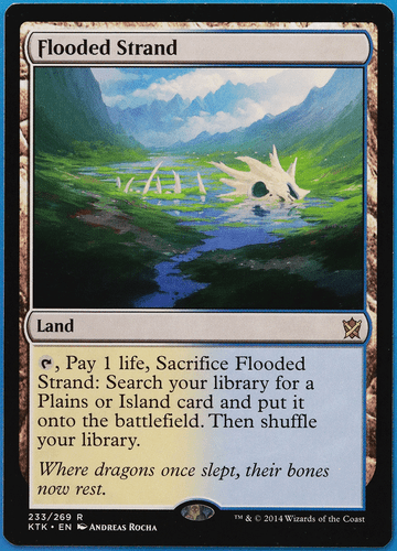 Flooded Strand Khans of Tarkir NM Land Rare MAGIC MTG CARD (ID# 506569) ABUGames - Picture 1 of 2