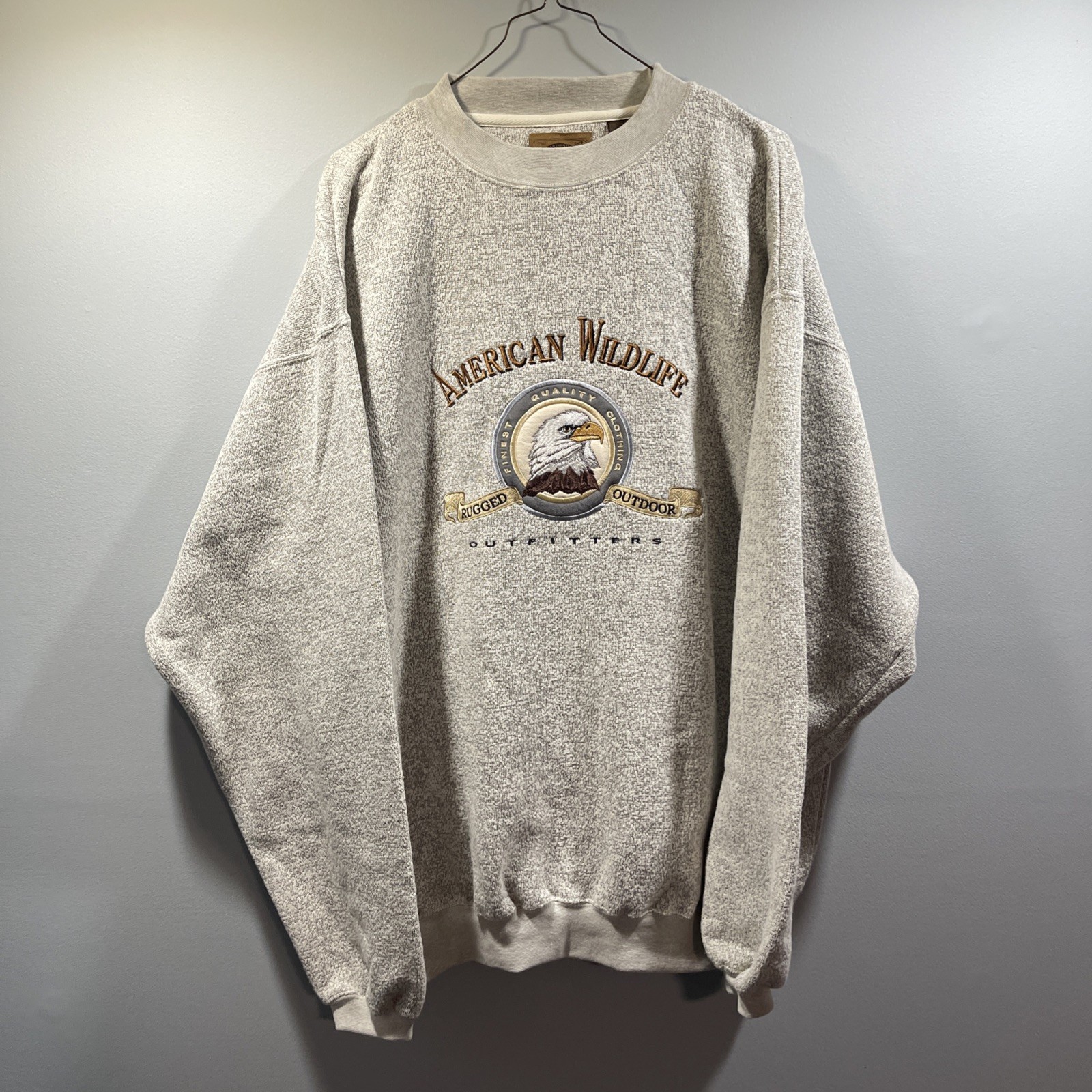 Vintage American Wildlife Mens Large Bald Eagle Outdoors USA 90s Sweatshirt