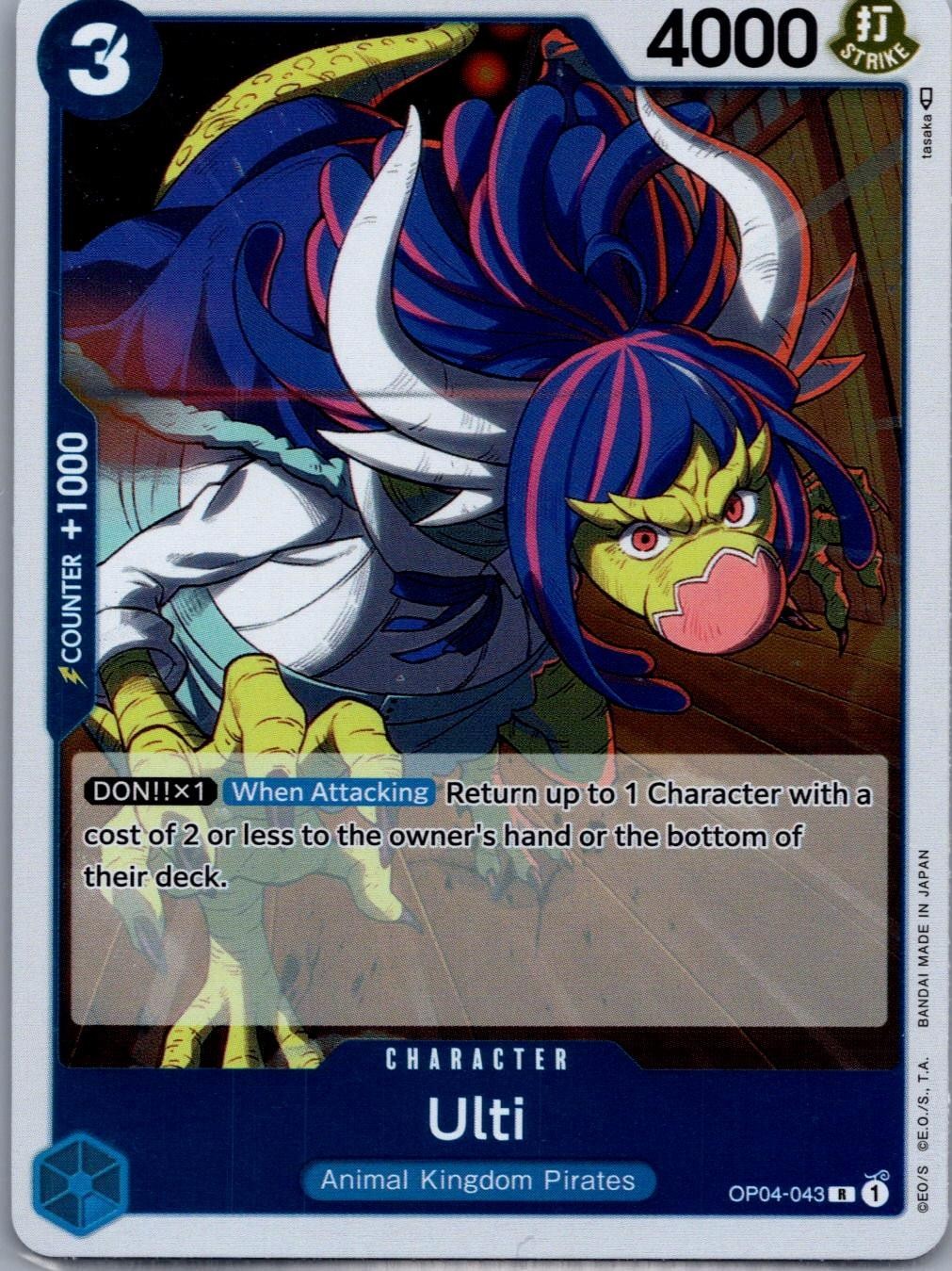 Ulti OP04-043 Rare Kingdoms of Intrigue One Piece Foil Near Mint