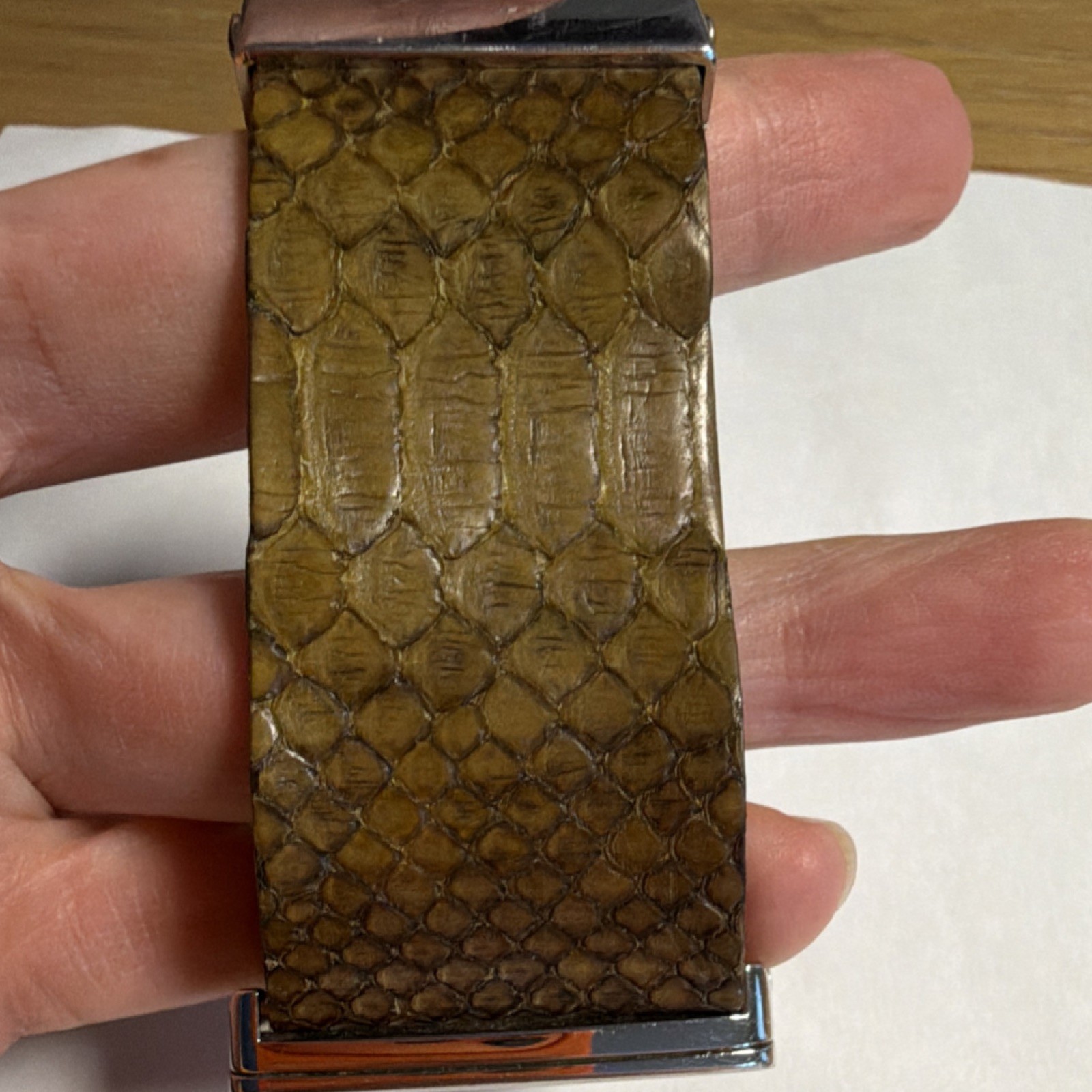 Roberto Cavalli Rectangular Analog Wristwatch Bro… - image 5