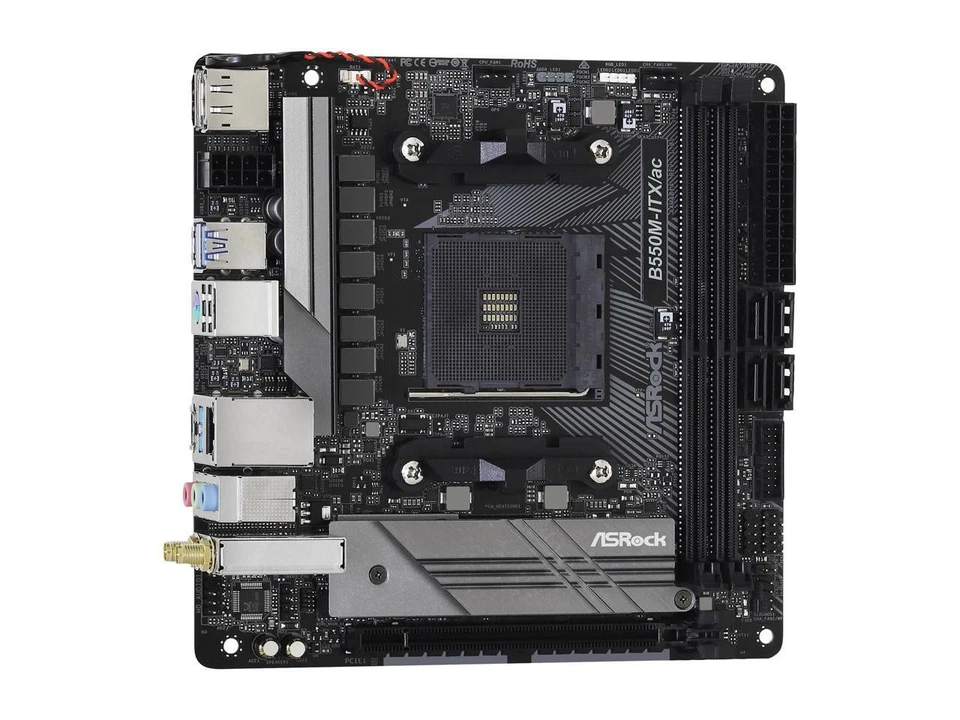 ASRock B550M-ITX/AC AM4 AMD B550 Mini ITX AMD Motherboard - Image 4 of 4