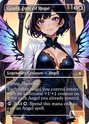 MTG - Giada Font of Hope - Fanart Borderless Style Card for EDH / Playtest
