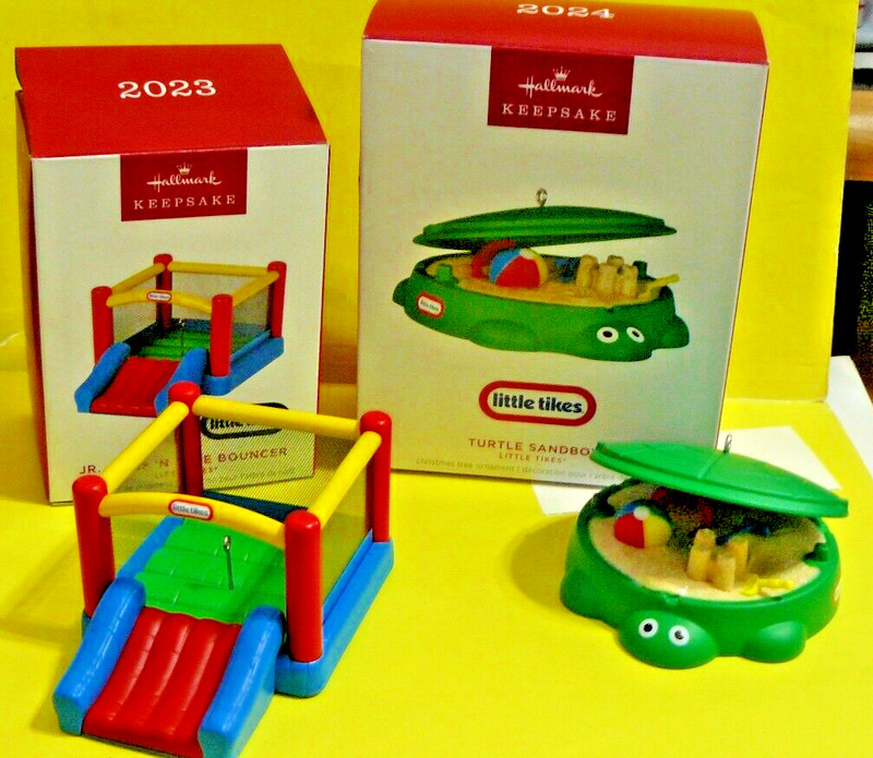 2023 2024Hallmark "JR. JUMP 'N SLIDE BOUNCER & TURTLE SANDBOX" Little Tikes