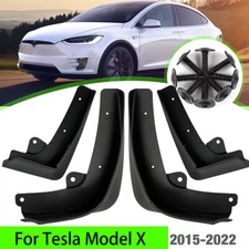 For Tesla Model X 2015-2022 Set of 4 Mud Flaps Front Rear mudguard Splash Guards