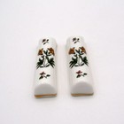 <!--F#f_0-->Antique KNIFE REST Pair, Wedgwood Bone China English Kniferests<!--F/-->