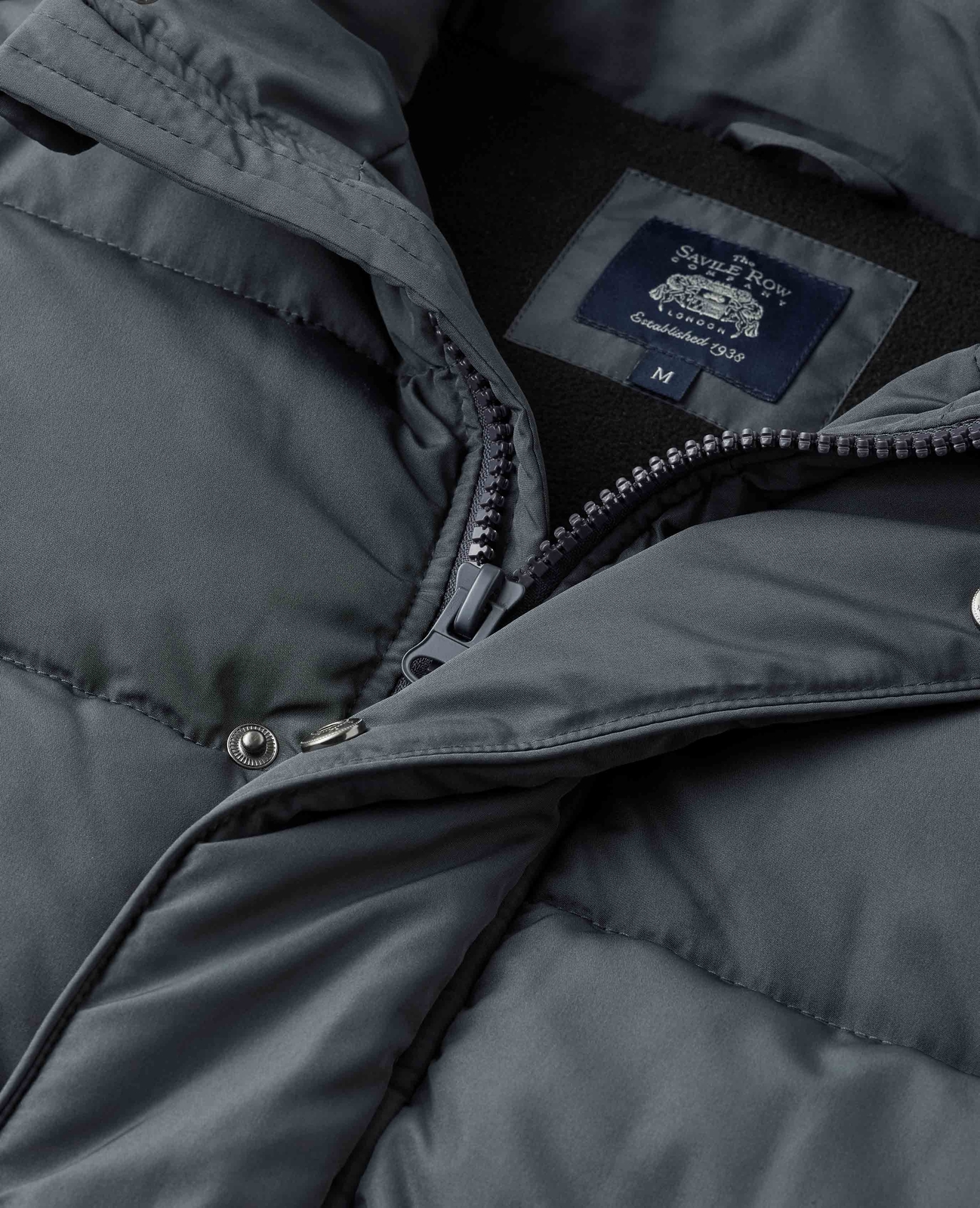 FILA Giacca tampone Savile Row Company da uomo grigio scuro con poliestere riciclato esterno