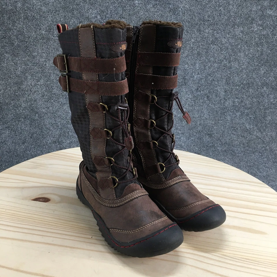 JBU by Jambu Boots Womens 7 M Whitney Snow Brown Buckle Strap Mid-Calf Comfort - Image 3 of 4