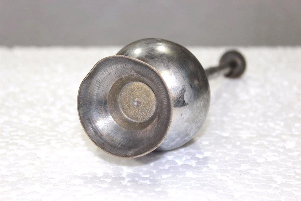 Olla rociadora de agua de rosas de latón años 1900 antigua vintage de gran tamaño hecha a mano Foto 4 de 4