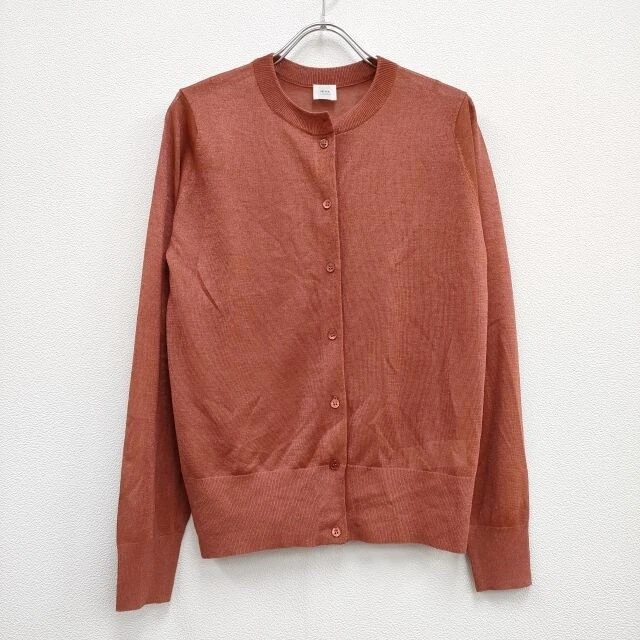 IENA LA BOUCLE Galaxy crew neck cardigan pink 3-0414M♪