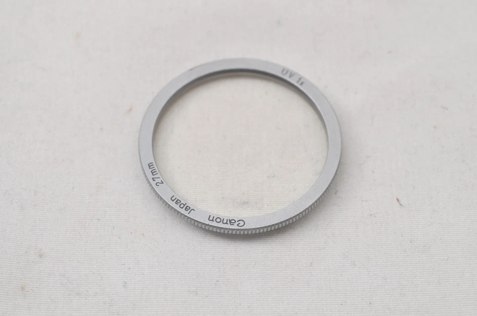 @ SakuraDo Camera @ Rare! @ Vintage Canon UV 1x 27mm Chrome Screw-In Lens Filter - Image 4 of 4