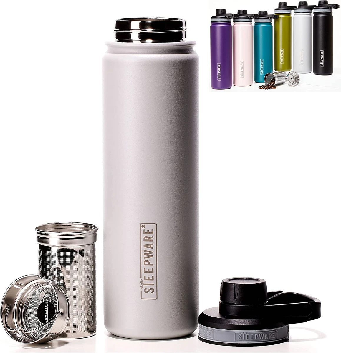 Thermos Stainless Steel, Vacuum Insulated Drink Tea Tumbler w/Tea Infuser -  12 oz.