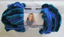 Loops Threads Radiant Mesh Ruffle Yarn - 4 Sapphire - 3.5 oz/ 26.4 yds