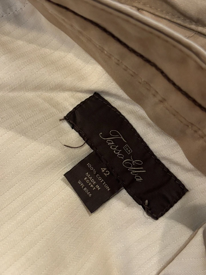 Pantalones Cortos Carga Tasso Elba Para Hombres 42 Caqui Preppy Golf Aire Libre Activo Informal Senderismo Foto 2 de 4