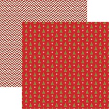 Wonderful Christmastime - Simply Christmas - 12X12 Scrapbook Paper - 5 Sheets