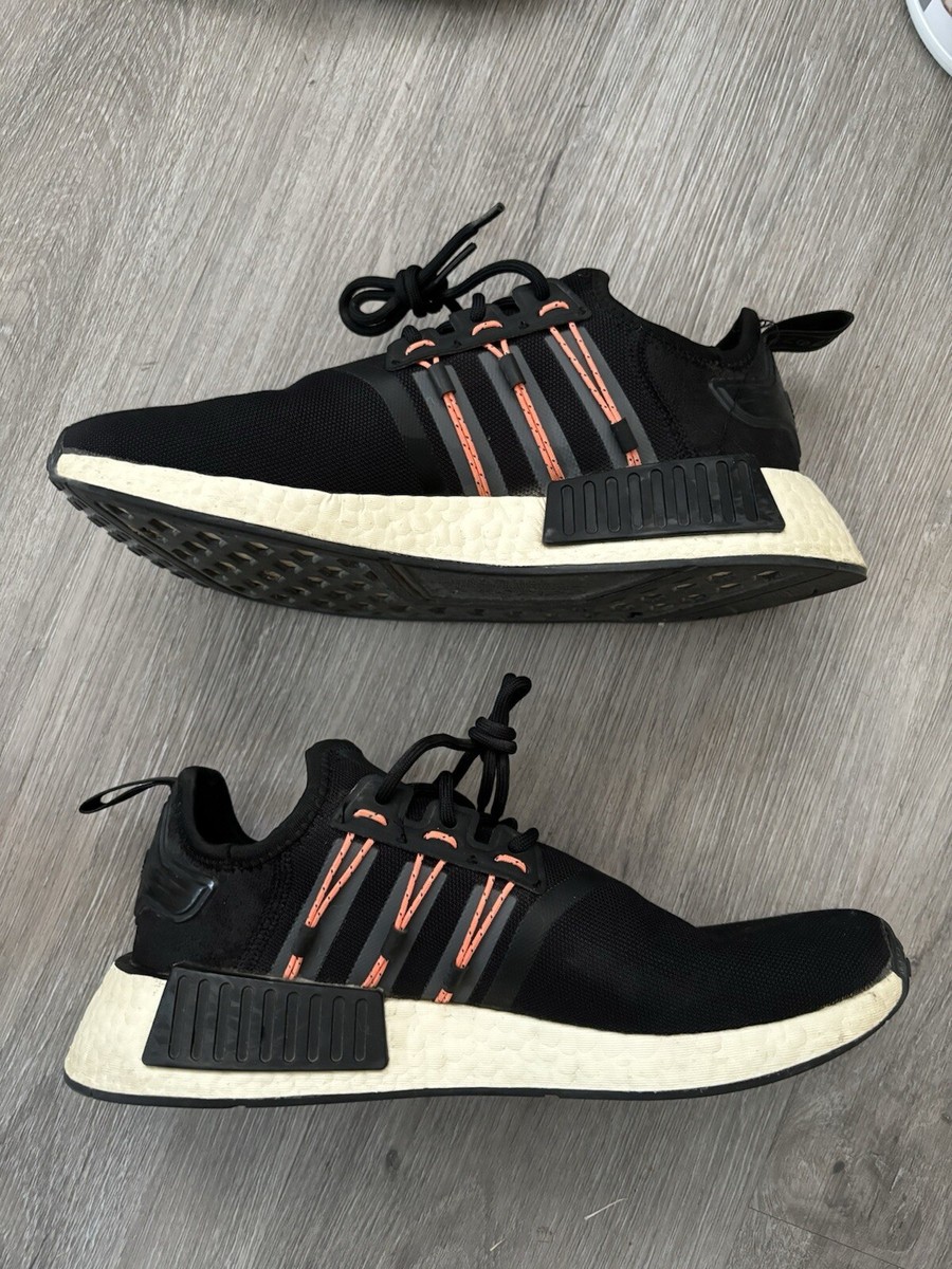 Size 8.5 - adidas NMD R1 Low Black Beam Orange | eBay