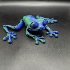 Red eyed Tree Frog Articulated Figure 3D Printed Collectable Multi Color