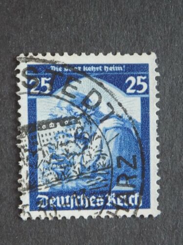 (1) used German stamp off paper-Scott # 451-Germania Welcoming Home the Saar - Afbeelding 1 van 2