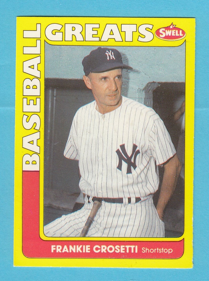 1990 Swell Baseball Greats # 20 Frankie Crosetti -- New York