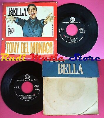 LP 45 7'' TONY DEL MONACO E'piu'forte di me Con un po'volonta BELLA no cd mc vhs