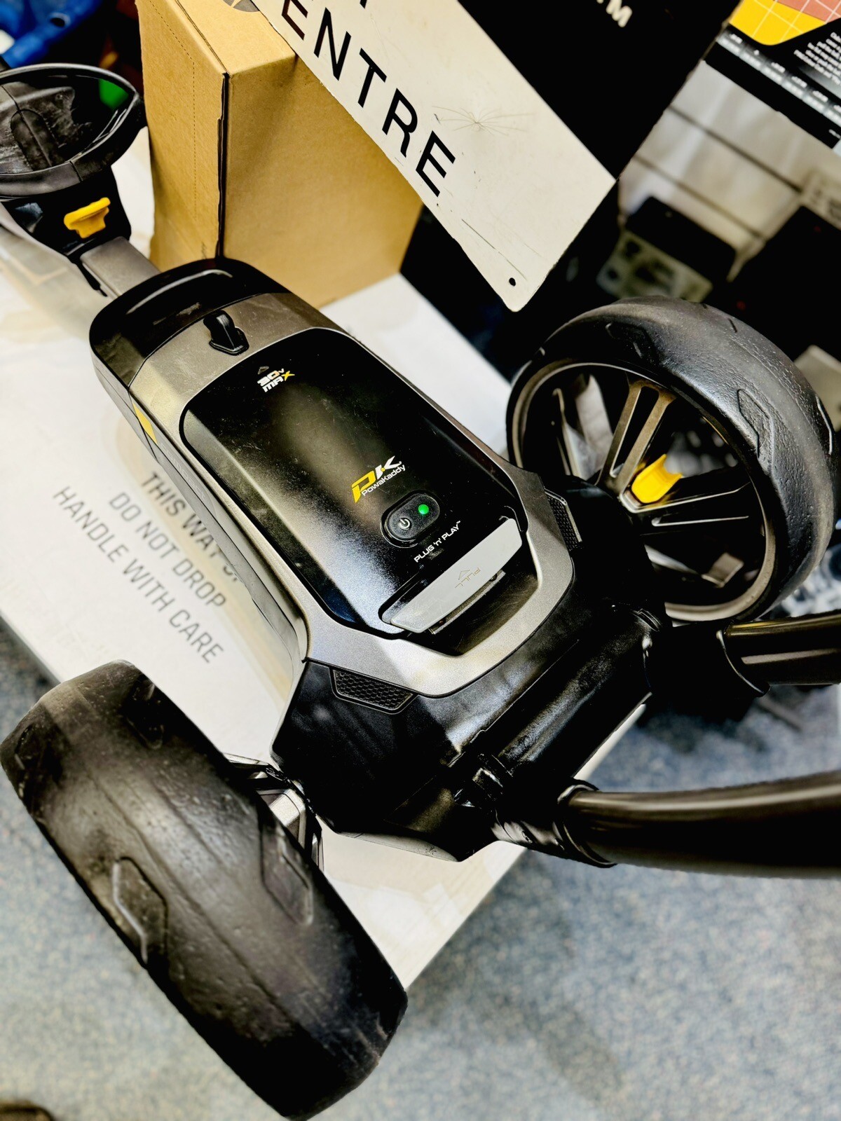 POWAKADDY CT6 ELECTRIC GOLF TROLLEY WITH UMBRELLA HOLDER 24 HOUR