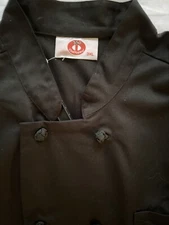 350 Chef Apparel Jacket 3XL Black NWOT
