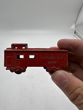Vintage Red Playland R.R. 22-4 Train Car Toy Casted Metal
